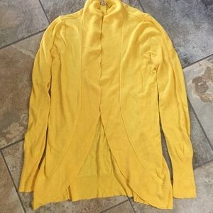 Yellow Merona Cocoon Cardigan